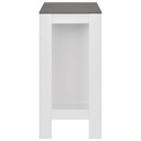 vidaXL Stolik barowy z półkami, biały, 110 x 50 x 103 cm Maksymalna długość rozłożonego stołu 110 cm