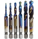 СВЕРЛА 6 ШТ. Быстрорежущие метчики M3 - M10