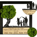 БОНСАЙ ДЕРЕВО, мох, мох, ДЕРЕВО ЖИЗНИ, СЧАСТЬЯ, картина из МХА, СЕМЬЯ