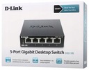 Switch DGS-105/E D-Link 5 portów 5x10/100/1000Mbit Gigabit Ethernet 10 Gb/s Stan opakowania oryginalne