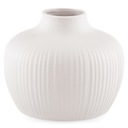 Керамическая шаровая ваза для цветов пудрово-розового цвета