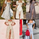 Sexy šaty Rimocy 2023, dámske letné P Rukáv krátky rukáv