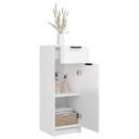 vidaXL Kúpeľňová skrinka, biela s vysokým leskom, 32x34x90 cm Šírka nábytku 32 cm
