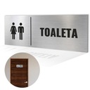TABLICZKA TOALETA TABLICZKA WC ALUMINIOWA TABLICZKA TOALETA DAMSKO MĘSKA