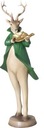 FIGURKA RENIFER JELEŃ DEKORACJA ŚWIĄTECZNA POD CHOINKĘ STROIK NA PREZENT