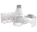 ComfortBaby SmartGrow 7w1 łóżeczko białe/p.szar+gw