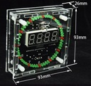 Zegar LED GREEN term, alarm, data +OBUDOWA DIY KIT