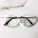 Женские очки «кошачий глаз», прозрачная оправа