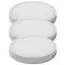 3x Panel plafon LED natynkowy okrągły 18W NEUTRAL