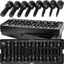 WKŁAD 16el. NASADKI UDAROWE 1/2 SPLINE RIBE ZESTAW