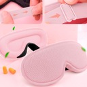 3D maska na spaní NASTAVITELNÁ, LEHKÁ, 100% ZATEMNĚNÁ, RŮŽOVÁ Značka Mensen