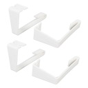 4PCS RV ШТОРИ КРІПЛЕННЯ Z SRUBOKRETEM БІЛА ZASLONA ABS PRZYTRZYMAJ EK  (17899630554) фото min 9