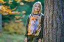 Bluza z lisem bluza lis motyw zwierzęcy 116/122 Kolor wielokolorowy