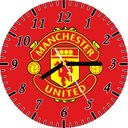 Настенные часы с гербом команды Манчестер Юнайтед