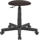 Поворотный табурет на колесах с регулировкой по высоте.
