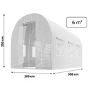 САДОВЫЙ ТУННЕЛЬ ИЗ ФОЛЬГИ ТЕПЛИЦА 2x3м ТУННЕЛЬ ИЗ ФОЛЬГИ 6м2