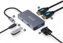 АДАПТЕР-ХАБ Адаптер-разветвитель 5 В 1 USB-C 3.1 2x HDMI 4K VGA USB 3.0