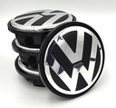 VW TAPACUBOS KAPSLE TAPAS CIEGAS DO DISCOS VOLKSWAGEN 65MM DEKLE 4SZT. JUEGO 