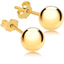 Золотые серьги-шарики Шарики Золото 585 пробы с гравировкой