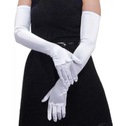 BQ62A Saténové rukavice retro biele Hmotnosť (s balením) 0.15 kg