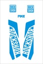PIKE ROCK SHOX синие наклейки на амортизатор