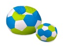 Трехцветный ПУФ BALL 80см + подставка для ног EGATO