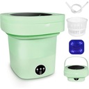 ПОРТАТИВНАЯ МИНИ-СКЛАДНАЯ АВТОМАТИЧЕСКАЯ СТИРАЛЬНАЯ МАШИНА С СИНЕЙ ПОДСВЕТКОЙ 11Л