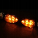 4 ШТУКИ ПОВОРОТНИКИ 5LED МІНІ PCHELKI УПРАВЛІННЯ ТОНОВАНІ 12V 6W M8  фото 11