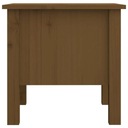 vidaXL Bočný stolík, medovo hnedá, 40x40x39 cm, masívne borovicové drevo Povrch matný