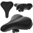 SIODEŁKO ROWEROWE DAMSKIE TREKKINGOWE MIĘKKIE ECO SKÓRA PERFOROWANA