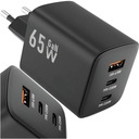 SZYBKA ŁADOWARKA SIECIOWA 65W QC 4.0 PD GaN USB 2x USB-C KOSTKA UNIWERSALNA