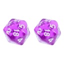 ZESTAW 2 KOSTEK K20 RPG ELIKSIR MOCY KOŚĆ DWUDZIESTOŚCIENNA
