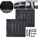 АВТОМОБИЛЬНЫЕ СОЛНЦЕЗАЩИТКИ БОКОВЫЕ УСТАНОВКА НА ВЫДВИЖНЫХ РЕЙКАХ 2 ШТ.