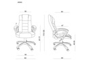 Вращающийся офисный стул, дизайнерский офисный стул из экокожи