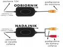 NISSAN QASHQAI X-TRAIL CÁMARA RETROVISOR CVBS NTSC - MÓDULO BEZPRZEWODOWY 