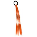 Шиньоны-удлинители-косы на резинке, набор из 4 шт., оранжевые