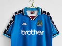 Koszulka retro Kappa MANCHESTER CITY 97/98 XL - ostatnia z Polski!!! Rękaw krótki rękaw