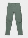 4F Pánske ULTRATENKEJŠIE nohavice SPMTR060 - XL Dominujúca farba zelená