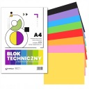 ЦВЕТНАЯ ТЕХНИЧЕСКАЯ БУМАГА А4 ШКОЛЬНАЯ 8 ЛИСТОВ 160г/м2 ЧЕРТЕЖНАЯ БУМАГА