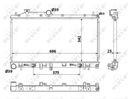 RADUADOR DE AGUA NRF 53886 SUBARU FORESTER 2,5T 08- 