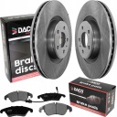 Диски DACO+колодки ПЕРЕДНИЕ A4 A5 Q5 Macan 345мм