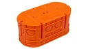 Puszka p/t 2x60mm multi głęboka pomarań. M2x60F