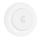 Выключатель одинарный с рамкой БЕЛЫЙ лофт ретро ПРЛ