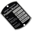 ЗАВОДСКАЯ ТАБЛИЧКА ROMET МОТОБАЙК МОСКИТ