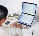 Dvojitý dotykový displej 13,5-palcový notebook, študentský/dizajnový Windows tablet Uhlopriečka obrazovky 13.5"