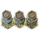 НАБОР РЕСУРСОВ ИЗ 9 МЕТАЛЛИЧЕСКИХ МОНЕТ НА ЗАМЕНУ ДЛЯ ARKHAM HORROR