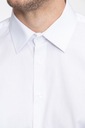 Biała prosta koszula LORENZO 176-182/40 Rękaw długi rękaw