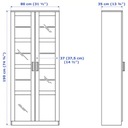 IKEA BRIMNES Vitrína biela 80x190 cm Kód výrobcu 904.098.72