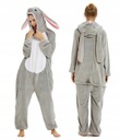 Teplé pyžamo králik zajac uši kigurumi oblečenie zateplené prevlek Model Piżama królik