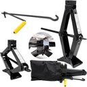 PODNOŚNIK SAMOCHODOWY LEWAREK TRAPEZOWY 2t + guma + pokrętło + worek